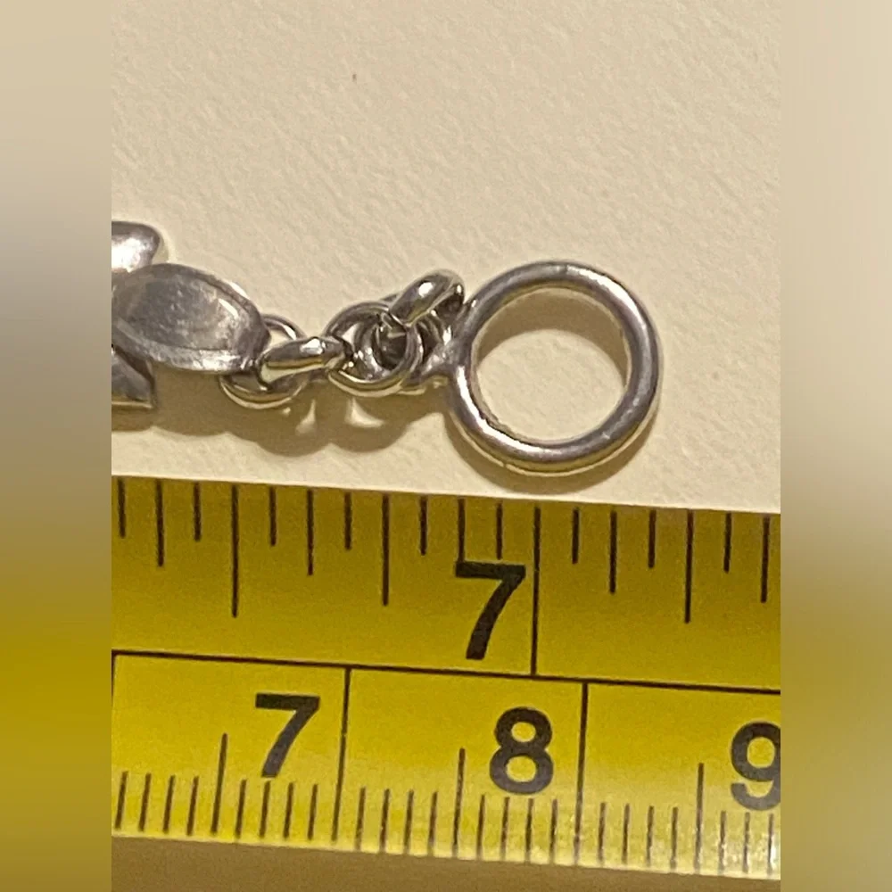 LAST CHANCE 🔥 Engraveable Silver Tone Panel Bracelet #7458 - Picture 5 of 8